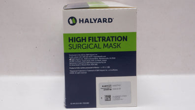 Halyard 47625 High Filtration Surgical Mask - Box of 35